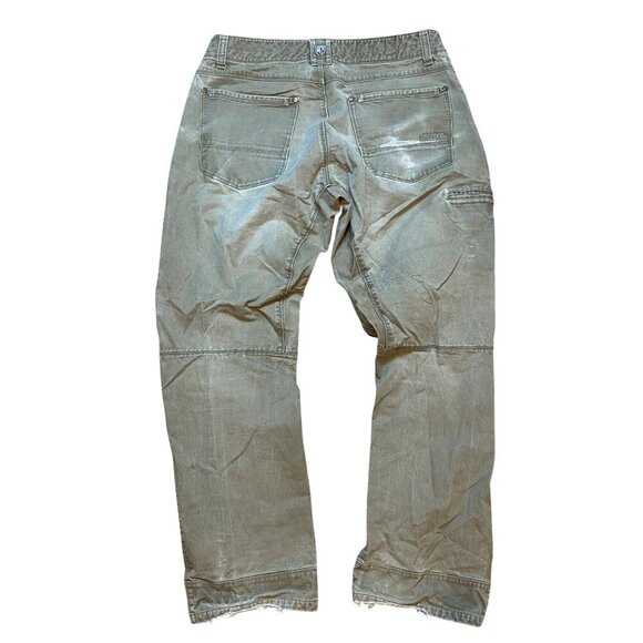 Kühl Rydr Crag Series Mens Tan Distressed Outdoor Pants W36xL32 Cotton Blend‎ - Picture 2 of 12